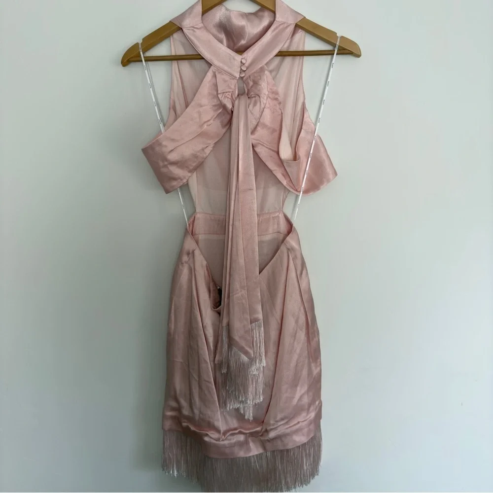 ELLIATT Leoni Shell Pink Mini Dress NWT Size S Rare
